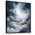 thumbnail image 2 of Designart "Furious Cloud Tempest" Storms Floater Framed Wall Decor, 2 of 5