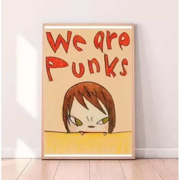 Kna Prints - Yoshitomo Nara Art Poster 6 For Home Decor, Living Room, Bedroom, Office, UNFRAMED-8x12