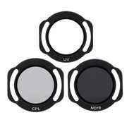 M Buder 3-in-1 Aerial Drone Camera Lens Filter Set, Optical Glass ND UV CPL Filters with Storage Box, Professional Photography Accessories Compatible with DJI NEO Quadcopter, Black