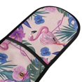 thumbnail image 2 of Dailycode Double Sided Oven Mitt with Loop Heat Resistant Kitchen Long Potholders 7" x 35" Flamingo with Flowers, 2 of 6