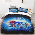 thumbnail image 4 of Funda nórdica Juego de cama de dibujos animados de Sonic Juego de cama suave y cómodo Adecuado para el hogar Decoración impresa en 3D Regalos para niños, 4 of 5