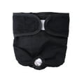 thumbnail image 3 of opvise Adjustable Fastener Tape Elastic Waterproof Washable Cotton Crotch Dog Menstrual Pants Pet Physiological Pants Black, 3 of 8