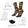 thumbnail image 4 of Balery Mushrooms And Fern Stems Calcetas Largas con Estampado para Hombre y Mujer – Suaves y Transpirables, Talla Única (US 5-11), 4 of 6