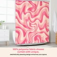 thumbnail image 6 of BSHAPPLUS Pink Shower Curtain with 12 Hooks,Boho Shower Curtain Waterproof Bathroom Shower Curtains for Home Hotel Decor Bathroom Curtains 71x71 Inch, 6 of 12