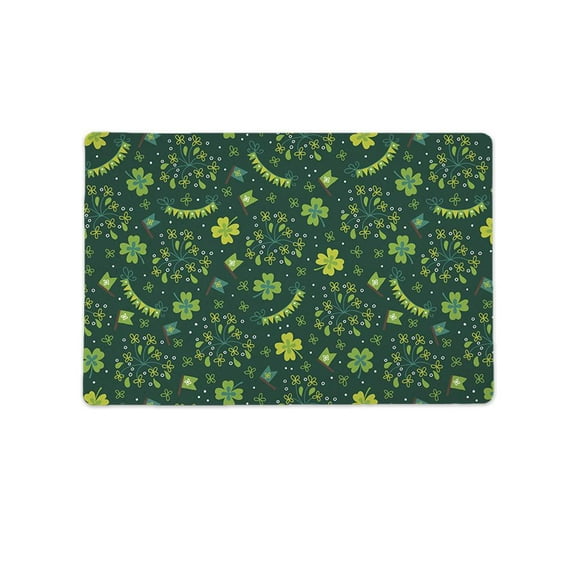 St Patricks Day Seamless Pattern Mat Rectangle -Image by Shutterstock,