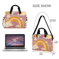 thumbnail image 3 of FORMRS 16" Laptop Bag Carrying Sleeve Case with Handle Travel Shoulder Briefcase, Purple Retro Rainbow, 3 of 8