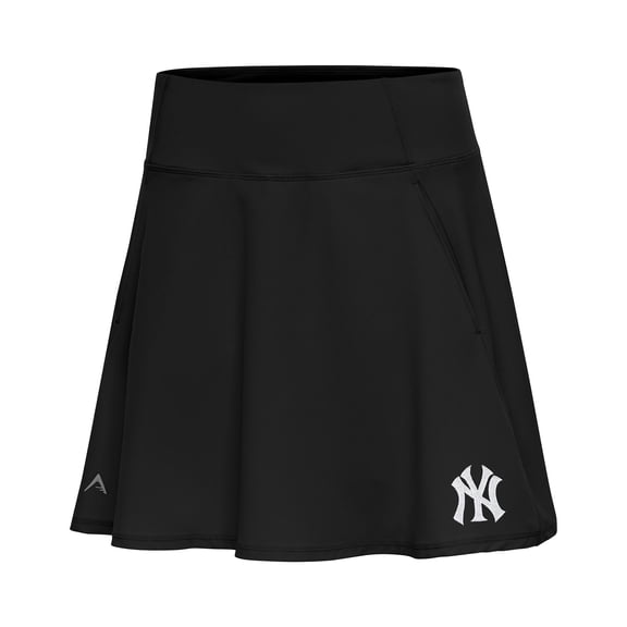 Women's Antigua Black New York Yankees Chip Skort