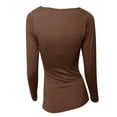 thumbnail image 4 of LAVRA Women's Soft Casual Crew Neck Long Sleeve Shirt, 4 of 5