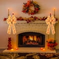 thumbnail image 7 of 2 - PCS Extra - Large Stunning Fall Bows Set: Perfect Wreath & Tree Topper Bow with Vibrant Orange Sunflower Pattern, 20"x12" Autumn/Halloween Decor for Front Door & Outdoor Holiday Parties, 7 of 7