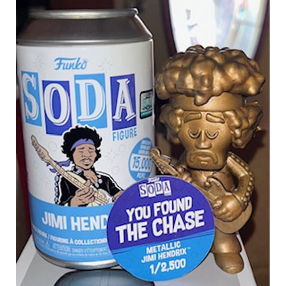 Funko Soda Figure Jimi Hendrix Metallic Chase Variant Exclusive 1/2500