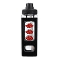 thumbnail image 1 of Botella de agua Bioworld Naruto Akatsuki Clouds 700 ml negra, 1 of 6