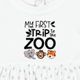 thumbnail image 4 of Inktastic My First Trip to the Zoo Cute Animals Girls Baby Dress, 4 of 5