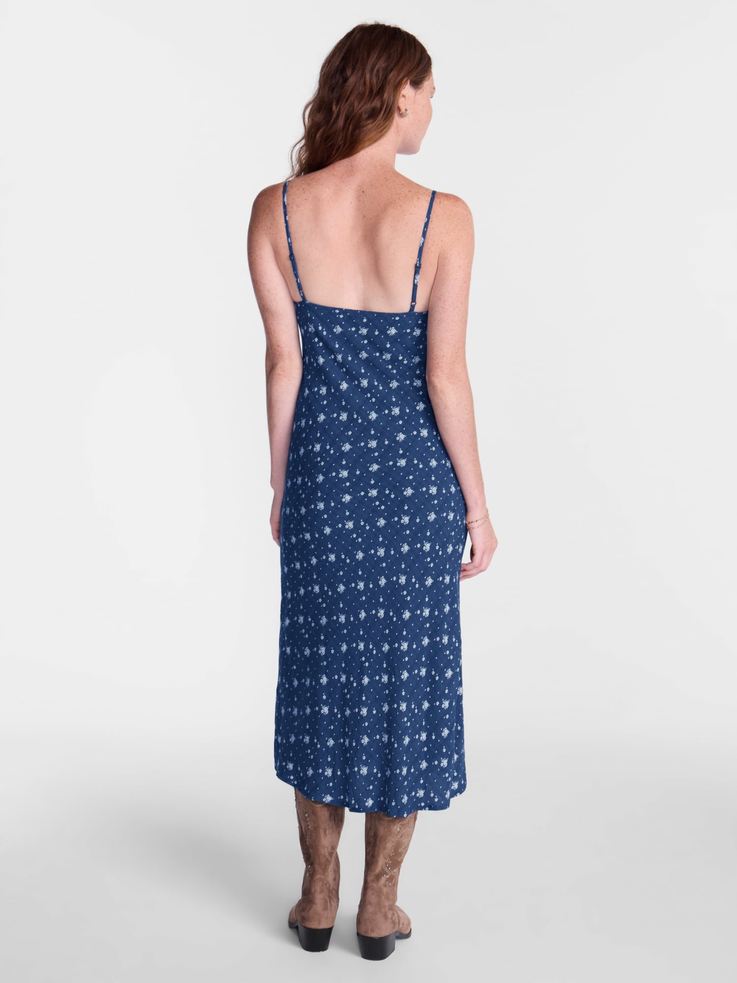 No Boundaries Woven Sweetheart Maxi Dress, Women’s XXS-XXL