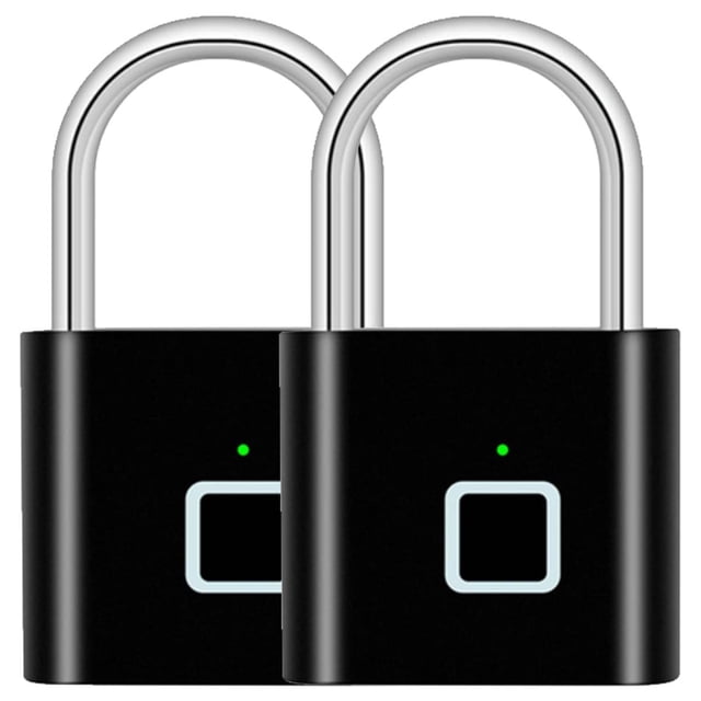 Candados Biometricos VentDepot Lockit Black 2 Pzas Biométrico MXIKK-002
