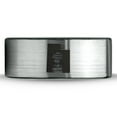 thumbnail image 2 of Tungsten Utah The Beehive State Train Band Ring 8mm Men Women Comfort Fit Brushed Gray Flat Cut Black Polished, 2 of 4