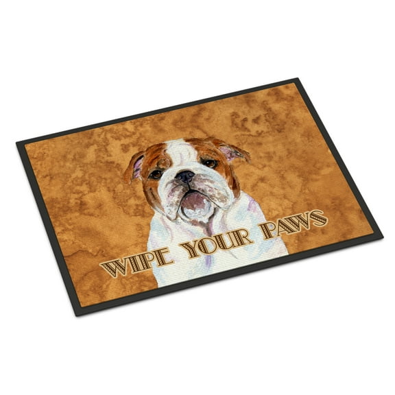 Carolines Treasures SS4896MAT Bulldog English Wipe your Paws Doormat 18x27 27"L x 18"W multicolor