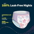 thumbnail image 3 of Goodnites Girls' Nighttime Bedwetting Underwear, Size Extra Large (95-140+ lbs), 9 Ct, Packaging May Vary, 3 of 15