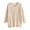 Khaki, variant on ICHUANYI Women's Elegant Crewneck Batwing Long Sleeve Sweater 2023 Fall Oversized Ribbed Cable Knit Side Slit Button Pullover Top