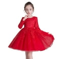 thumbnail image 7 of Esaierr Kids Toddler Baby Girls Long Sleeve Dress Wedding Dress 3-12T Mother of the Bride Dresses Flower Girl Dress Formal Dresses for Women Wedding Guest, 7 of 7