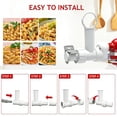 thumbnail image 2 of INSMART 6-in-1 Pasta Maker Attachment for KitchenAid Stand Mixer Stainless Steel and ABS Noodle Press with 6 Dies for Spaghetti Fettuccine and Cleaning Brush, 2 of 7