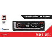 Dual Electronics XD18BT Single DIN Car Stereo Head Unit with Bluetooth, USB, AM/FM/MP3, New