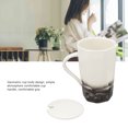 thumbnail image 3 of 400ml Ceramic Mug, Ink Painting Style Coffee Mugs Ceramic Coffee Mug With Spoon And Dustproof Lid For, 3 of 8