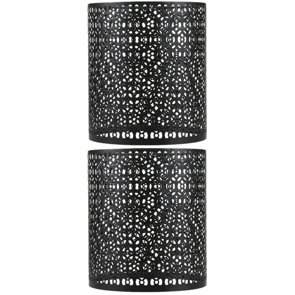 Set of 2 Decorative Hollow Lampshades for Home, Warm Light, Stylish and Functional Lamp Shade