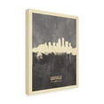 thumbnail image 2 of Michael Tompsett 'Louisville Kentucky City Skyline Gray' Canvas Art, 2 of 3