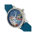 thumbnail image 3 of Empress Diana Automatic Engraved Mop Leather-Band Watch - Teal, 3 of 3