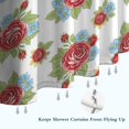 thumbnail image 6 of Pioneer Flower Floral Print Pattern Shower Curtain 84"x72", Bathroom Decorative Shower Curtain Set with 12 Hooks, Waterproof Washable, 6 of 6