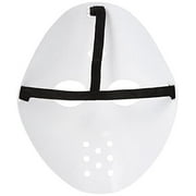 amscan Halloween Costume Horror Hockey Slasher Plastic Face Mask, White, One-Size
