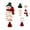 A004- H, variant on Amigurumi Crochet Kit with Spiral Snowman Design, 8-Color Yarn Set, Red White and Green, for Holiday Home Display, Wall Hanging Decoration
