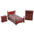 thumbnail image 1 of Casa de muñecas en miniatura de 3 piezas. Juego de dormitorio Everest Aztec Imports Inc. 717425505002, 1 of 1