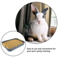 thumbnail image 3 of Caja de arena de conejo hámster rectangular babla dimindonería, 3 of 6