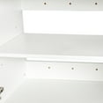 thumbnail image 6 of 31 Inch Wide White Wall Mount Cabinets, Stackable, Kitchen Storage Cabinets with Adjustable Shelves, Floating Storage Cabinets for Laundry, Bathroom, Garage, 6 of 9