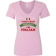 thumbnail image 3 of Inktastic No Therapy I'm Italian Women's V-Neck T-Shirt, 3 of 5