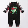 thumbnail image 4 of Pijama familiar a juego de Navidad, Conjunto de pijama de dinosaurio y Papá Noel, 4 of 4