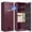 Burgundy, variant on KAER 8-10 Gun Safe, Fingerprint Rifle Safe, Quick Access Gun Safe for Rifle and Shotgun, Unassembled Gun Cabinet with Removable Shelf and Rifle Rack, Burgundy
