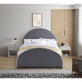 thumbnail image 6 of Meridian Furniture Brody Grey Velvet Full Bed, 6 of 7
