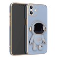 thumbnail image 1 of 3D Plating Astronaut Hidden Stand Case Cover Cute Astronaut Stand Phone Case para IPhone 12 TPU Cover, 1 of 4