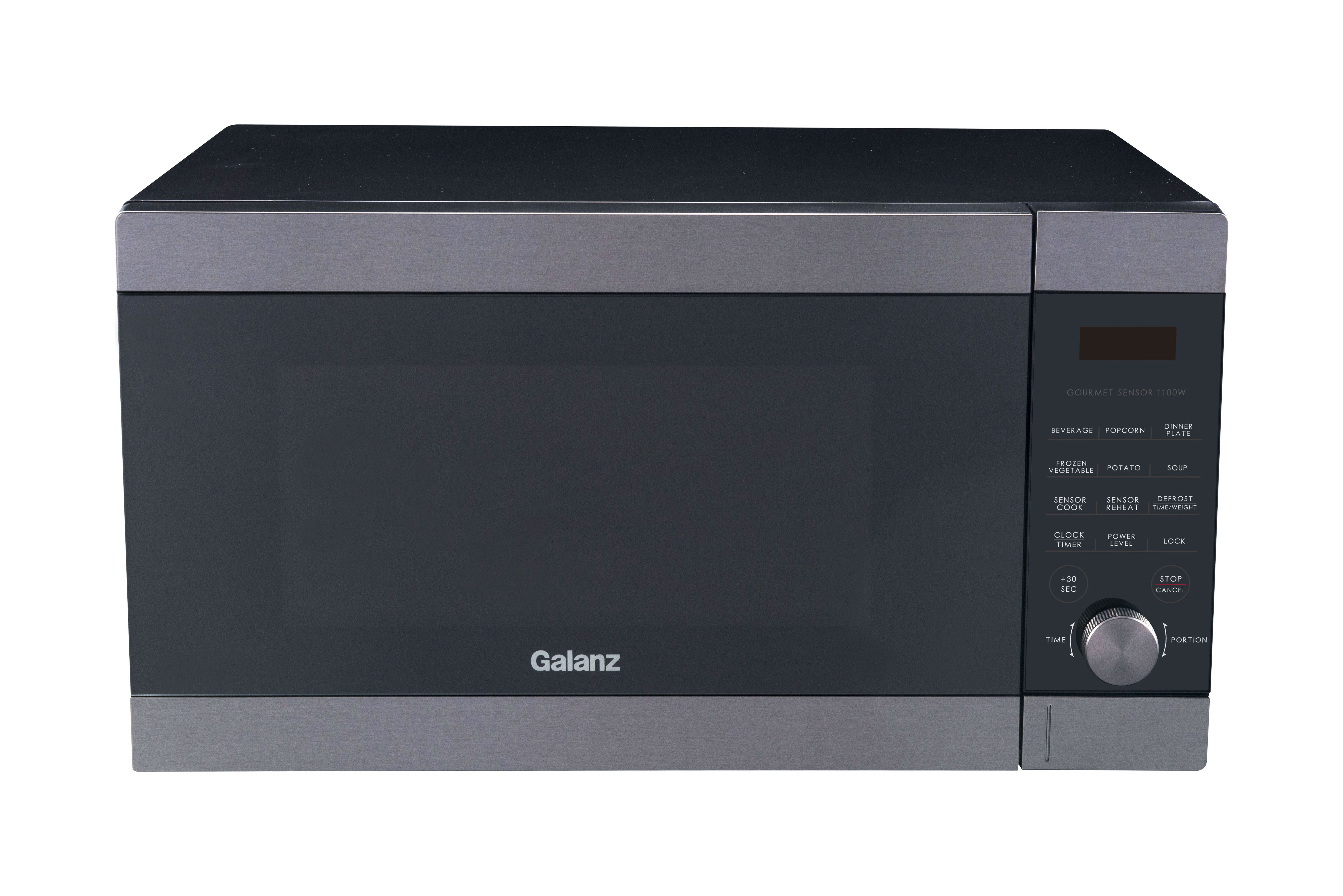 Galanz Express Wave 1.4 Cu ft Sensor Cooking Microwave Oven, Black Stainless Steel, New - image 3 of 9