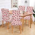 thumbnail image 2 of Yayeee 4 Pack Dining Chair Covers Stretch Parson Chairs Slipcovers Seat Protector, Cherries Pattern, 2 of 6