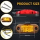 thumbnail image 2 of 20 luces de posición para remolque de 2,5 pulgadas y 2 diodos, impermeables, LED, ovaladas, para camión, RV, luces exteriores, accesorios de montaje en superficie (ámbar, rojo), 2 of 5