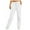 White, variant on felwors Women's Casual Fleece Lined High Waist Joggers - Elastic Waistband with Pockets Black, S