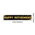 thumbnail image 3 of Black Background Banner with Golden Star Elements for Happy Retirement Party Retirement Decorations Photography Props Backdrop Party Supplies, 3 of 8