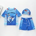 thumbnail image 2 of ZTKWD Little Boys Pullover Rash Guard and Swim Trunks Outfit Set Cool 4-15 Years, 2 of 8
