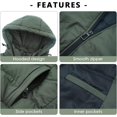 thumbnail image 4 of LAICAIW Men's Quilted Winter Vest Outdoor Removable Hooded Padded Puffer Vest, 4 of 6