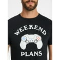 thumbnail image 4 of Weekend Plans Men's and Big Men's Cotton Graphic Tee with Short Sleeves, Sizes S-3XL, 4 of 5