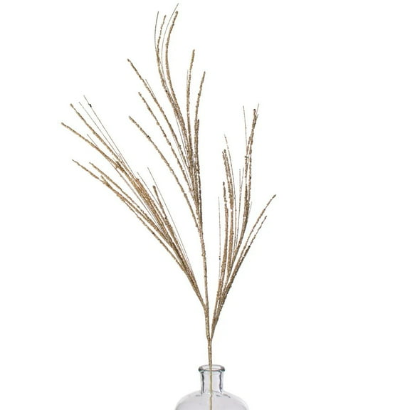 35" Champagne Glitter Fishline Spray