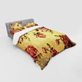thumbnail image 3 of Ambesonne Rose Bedding Set 3 Pcs, Victorian Style Pattern, Twin XL, Cream Pink Green, 3 of 3